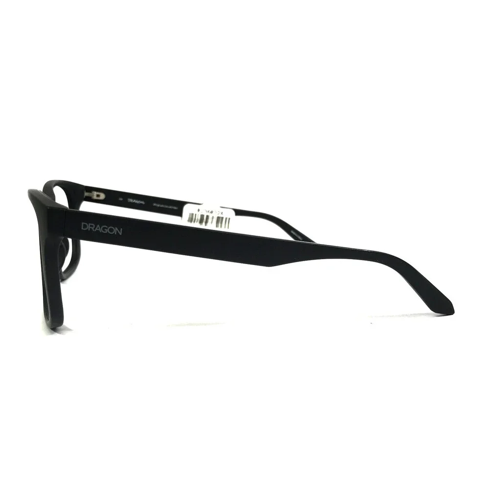 Dragon Eyeglasses Frames EDEN LL 002 Matte Black Square Full Rim 56-18-145